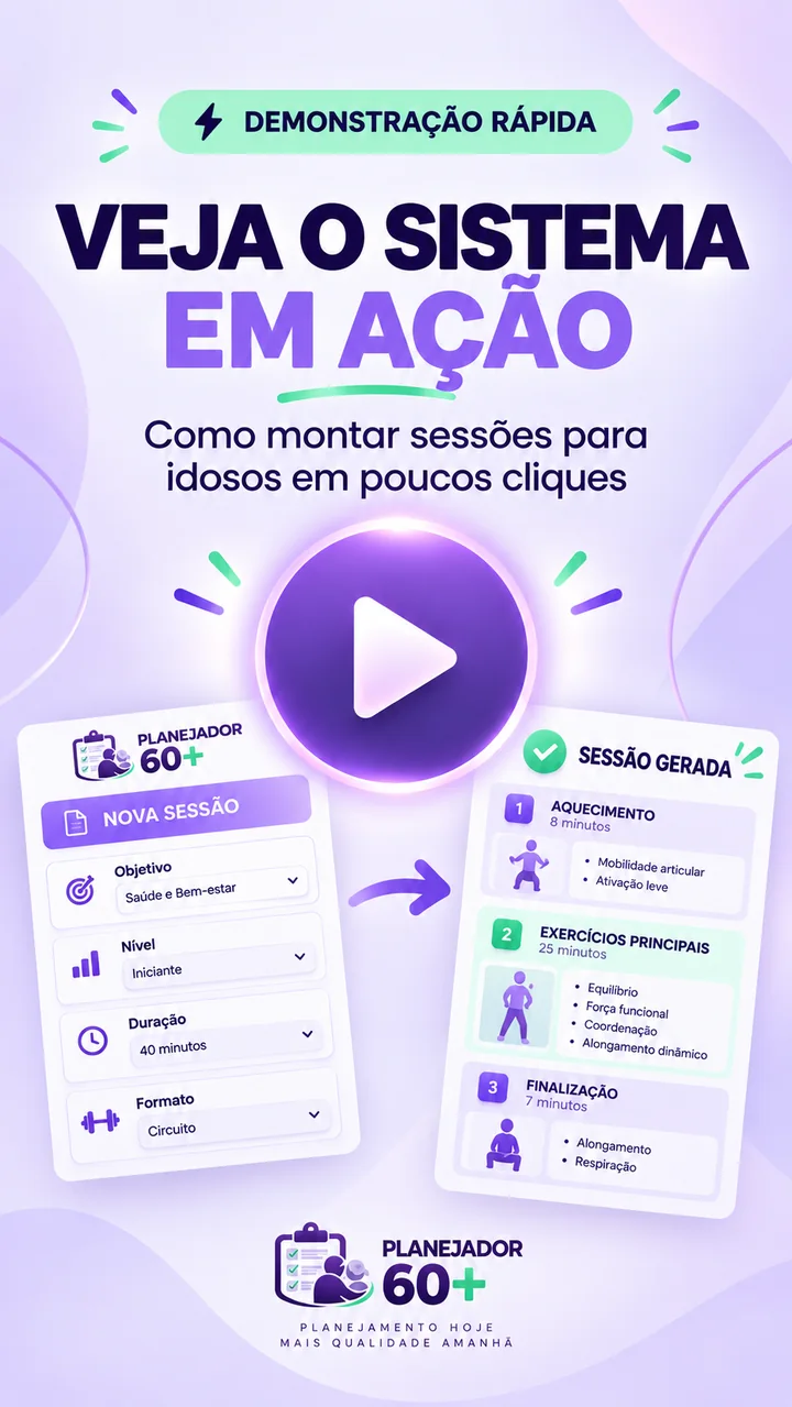 Demonstração do Planejador 60+